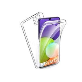 Teleplus Samsung Galaxy M32 4G 360 Ön Arka Silikon Şeffaf Kılıf