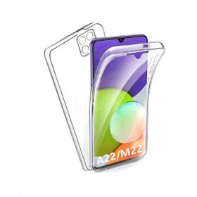 Teleplus Samsung Galaxy M32 4G 360 Ön Arka Silikon Şeffaf Kılıf