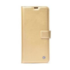 Teleplus Samsung Galaxy M32 4G Delüxe Standlı Cüzdan Gold Kılıf