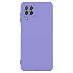 Teleplus Samsung Galaxy M32 4G Kamera Korumalı Lansman Mat Silikon Mor Kılıf