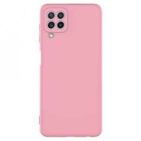Teleplus Samsung Galaxy M32 4G Kamera Korumalı Lansman Mat Silikon Mor Kılıf