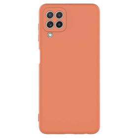 Teleplus Samsung Galaxy M32 4G Kamera Korumalı Lansman Mat Silikon Pembe Nano Ekran Koruyucu Kılıf
