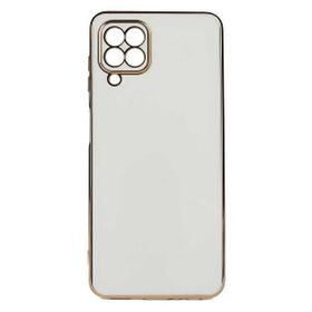 Teleplus Samsung Galaxy M32 4G Kamera Korumalı Lazer Bark Silikon Beyaz Kılıf