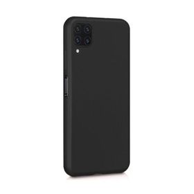 Teleplus Samsung Galaxy M32 4G Kılıf Lüks Mat Silikon Siyah Nano Ekran Koruyucu