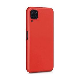 Teleplus Samsung Galaxy M32 4G Lüks Mat Silikon Kırmızı Kılıf
