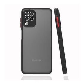 Teleplus Samsung Galaxy M32 4G Montreal Kamera Korumalı Silikon Kırmızı Kılıf