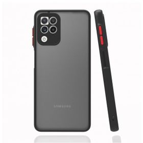 Teleplus Samsung Galaxy M32 4G Montreal Kamera Korumalı Silikon Kırmızı Kılıf