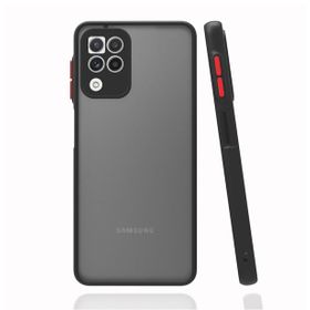 Teleplus Samsung Galaxy M32 4G Montreal Kamera Korumalı Silikon Kırmızı Kılıf