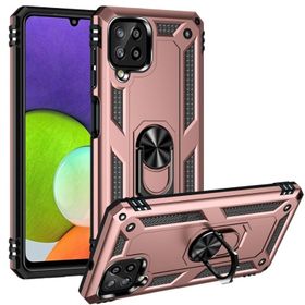 Teleplus Samsung Galaxy M33 Vega Yüzüklü Tank Silikon Rose Gold Kılıf