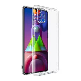 Teleplus Samsung Galaxy M51 Kamera Korumalı Şeffaf Nano Ekran Koruyucu Silikon Cep Telefonu Kılıf