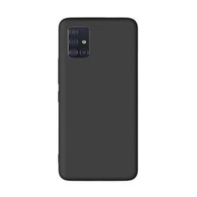 Teleplus Samsung Galaxy M51 Kılıf Lüks Mat Biye Silikon Nano Ekran Koruyucu Kamera Koruyucu Siyah Cep Telefonu Kılıfı