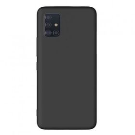 Teleplus Samsung Galaxy M51 Kılıf Lüks Mat Biye Silikon Nano Ekran Koruyucu Kamera Koruyucu Siyah Cep Telefonu Kılıfı