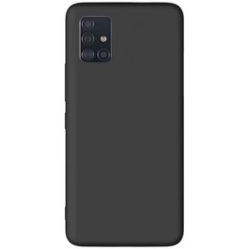 Teleplus Samsung Galaxy M51 Kılıf Lüks Mat Biye Silikon Tam Kapatan Nano Ekran Koruyucu Kamera Koruyucu Siyah Cep Telefonu Kılıfı