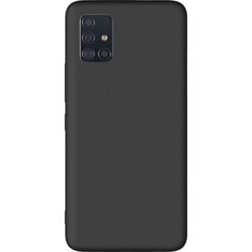 Teleplus Samsung Galaxy M51 Kılıf Lüks Mat Biye Silikon Tam Kapatan Nano Ekran Koruyucu Kamera Koruyucu Siyah Cep Telefonu Kılıfı