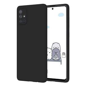 Teleplus Samsung Galaxy M51 Mat Kamera Korumalı Siyah Silikon Cep Telefonu Kılıf