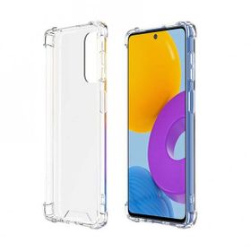 Teleplus Samsung Galaxy M52 5G Darbe Korumalı Silikon Şeffaf Nano Ekran Koruyucu 3D Kamera Camı Kılıf