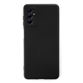 Teleplus Samsung Galaxy M52 5G Kamera Korumalı Nano Lansman Silikon Siyah Kılıf