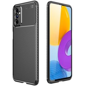 Teleplus Samsung Galaxy M52 5G Kamera Korumalı Negro Karbon Silikon Lacivert Nano Ekran Koruyucu Kılıf