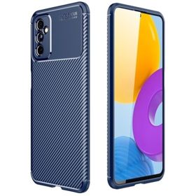 Teleplus Samsung Galaxy M52 5G Kamera Korumalı Negro Karbon Silikon Lacivert Nano Ekran Koruyucu Kılıf
