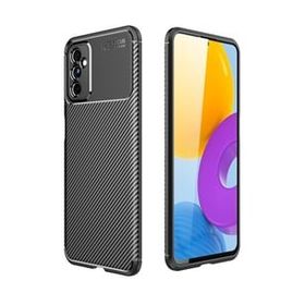 Teleplus Samsung Galaxy M52 5G Kamera Korumalı Negro Karbon Silikon Siyah Kılıf