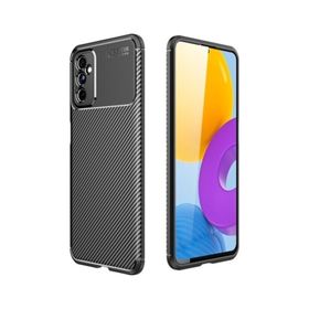 Teleplus Samsung Galaxy M52 5G Kamera Korumalı Negro Karbon Silikon Siyah Kılıf