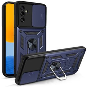 Teleplus Samsung Galaxy M52 5g Kamera Korumalı Yüzüklü Tank Pars Silikon Kırmızı Kılıf