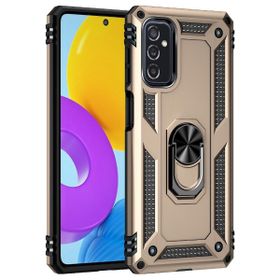 Teleplus Samsung Galaxy M52 5G Vega Yüzüklü Tank Silikon Gümüş Kılıf