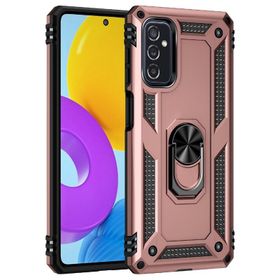 Teleplus Samsung Galaxy M52 5G Vega Yüzüklü Tank Silikon Gümüş Kılıf