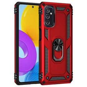 Teleplus Samsung Galaxy M52 5G Vega Yüzüklü Tank Silikon Gümüş Kılıf
