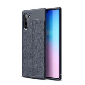 Teleplus Samsung Galaxy Note 10 Deri Dokulu Kırmızı Silikon Kılıf