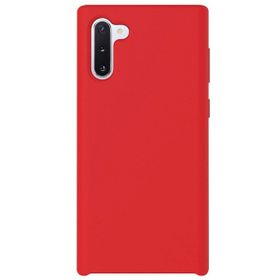 Teleplus Samsung Galaxy Note 10 Liquid Süet Kırmızı Silikon Kılıf