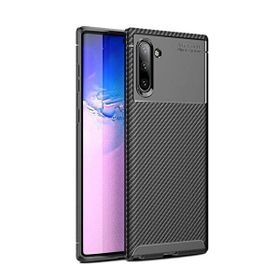 Teleplus Samsung Galaxy Note 10 Negro Karbon Desenli Silikon Siyah Cep Telefonu Kılıfı