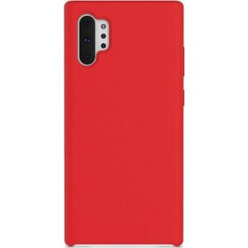 Teleplus Samsung Galaxy Note 10 Plus Liquid Süet Kırmızı Silikon Kılıf
