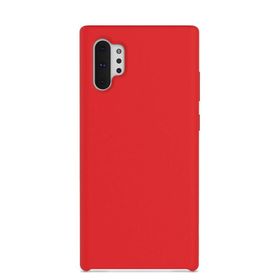 Teleplus Samsung Galaxy Note 10 Plus Liquid Süet Kırmızı Silikon Kılıf