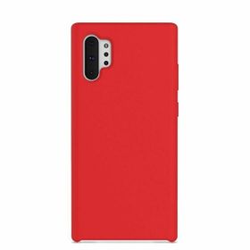 Teleplus Samsung Galaxy Note 10 Plus Liquid Süet Kırmızı Silikon Kılıf