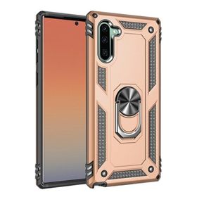Teleplus Samsung Galaxy Note 10 Vega Yüzüklü Tank Kapak Gümüş Kılıf