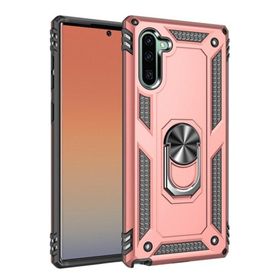 Teleplus Samsung Galaxy Note 10 Vega Yüzüklü Tank Kapak Gümüş Kılıf