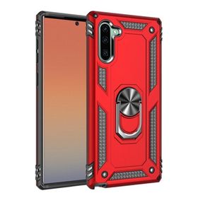Teleplus Samsung Galaxy Note 10 Vega Yüzüklü Tank Kapak Gümüş Kılıf