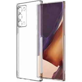 Teleplus Samsung Galaxy Note 20 Lüks Kamera Korumalı Şeffaf Tam Kapatan Nano Ekran Koruyucu Silikon Cep Telefonu Kılıf