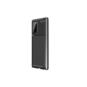 Teleplus Samsung Galaxy Note 20 Negro Karbon Lacivert Tam Kapatan Nano Ekran Koruyucu Silikon Cep Telefonu Kılıf