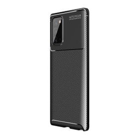 Teleplus Samsung Galaxy Note 20 Negro Karbon Siyah Silikon Cep Telefonu Kılıf