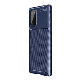 Teleplus Samsung Galaxy Note 20 Negro Karbon Siyah Silikon Cep Telefonu Kılıf