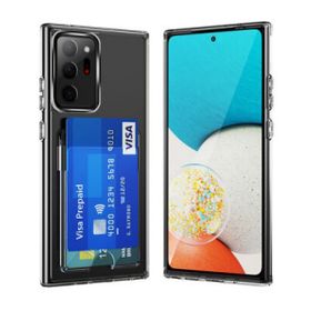 Teleplus Samsung Galaxy Note 20 Ultra Ensa PC Sert Kartlıklı Silikon Şeffaf Kılıf