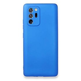 Teleplus Samsung Galaxy Note 20 Ultra Kamera Korumalı Mat Mavi Silikon Cep Telefonu Kılıf