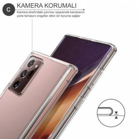 Teleplus Samsung Galaxy Note 20 Ultra Kılıf Kamera Lens Korumalı Silikon Kılıf