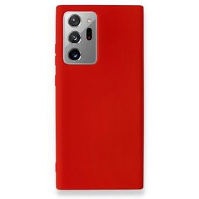 Teleplus Samsung Galaxy Note 20 Ultra Nano Lansman Silikon Kırmızı Kılıf