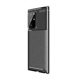 Teleplus Samsung Galaxy Note 20 Ultra Negro Karbon Dokulu Siyah Silikon Cep Telefonu Kılıf