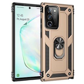 Teleplus Samsung Galaxy Note 20 Ultra Vega Yüzüklü Tank Gold Silikon Kılıf