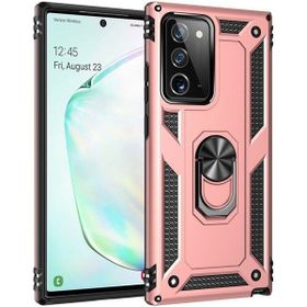 Teleplus Samsung Galaxy Note 20 Vega Yüzüklü Rose Gold Tank Kapak Kılıf