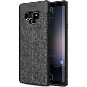 Teleplus Samsung Galaxy Note 9 Deri Dokulu Silikon Siyah Kılıf